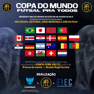 Copa do Mundo Futsal Pra Todos!